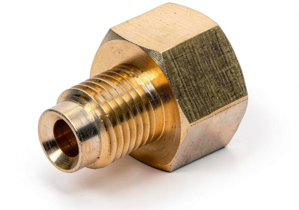 Leed Brakes Brass Brake Adapter 3/8-24 to 7/16-24-0
