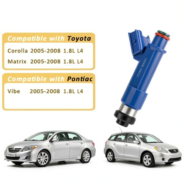 Pjvmvo Fuel Injectors 1.8L Corolla Matrix Replacement-1