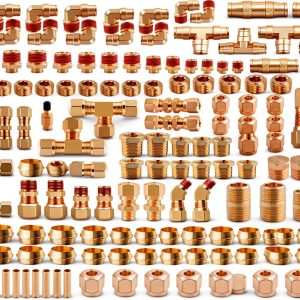 ANRIWT DOT Air Fittings Brass 170PC Set for Trucks-0