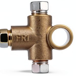 Femory Brass Brake Tee 3/16 Inch Yellow Inverted Adapter FR1-0