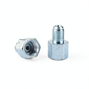 AC PERFORMANCE Galvanized Brake Adapter 4AN 7/16-24 to 3AN 3/8-24-0