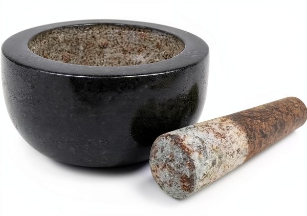Granite Mortar and Pestle by Kota Japan Black 5.25 inch Grinder-1