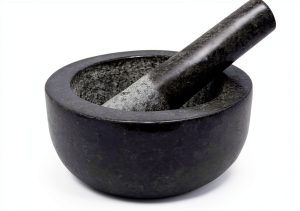 Granite Mortar and Pestle by Kota Japan Black 5.25 inch Grinder-0
