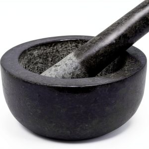 Granite Mortar and Pestle by Kota Japan Black 5.25 inch Grinder-0