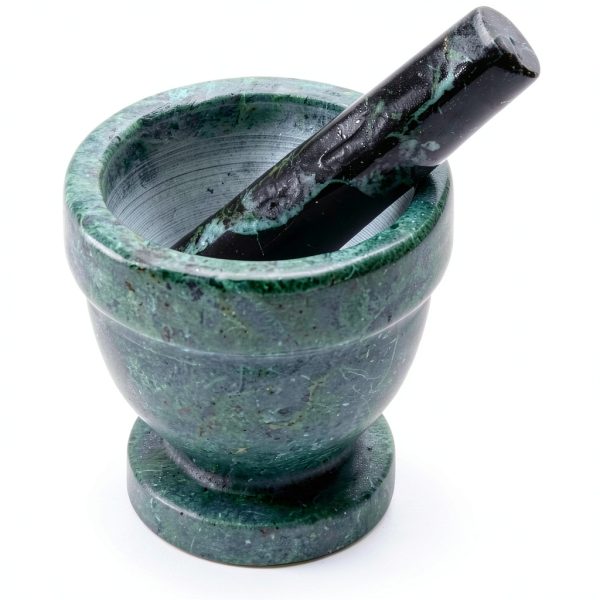 Fox Run Marble Mortar and Pestle Green 4 inch Spice Grinder-0
