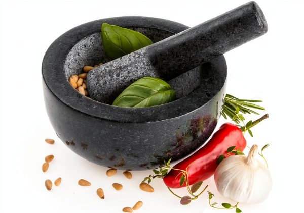 Granite Mortar and Pestle by Kota Japan Black 5.25 inch Grinder-3