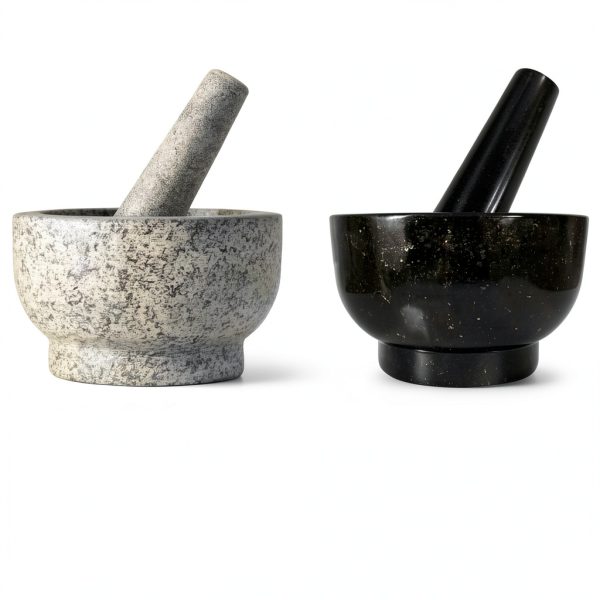 Gorilla Grip Heavy Duty Granite Mortar and Pestle Set, 2 Cup-8