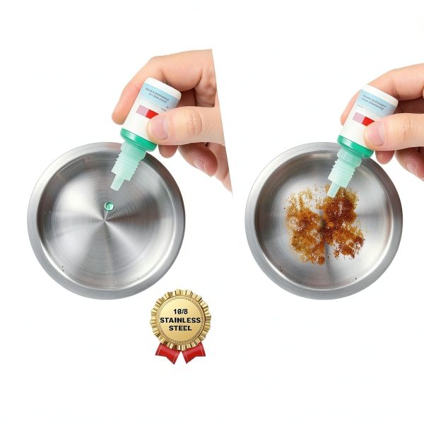 Stainless Steel Mortar and Pestle Set pwkauka 18/8 Non‑Slip Base-7