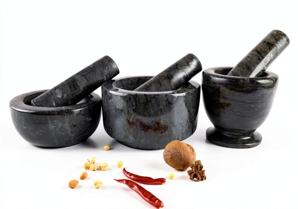 Marble Replacement Pestle Granite Polished Black by wkool 5.3in Long-2