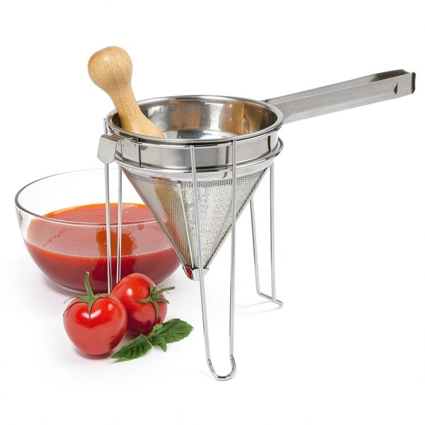 Norpro 642 Stainless Steel Chinois with Stand and Pestle Set-2