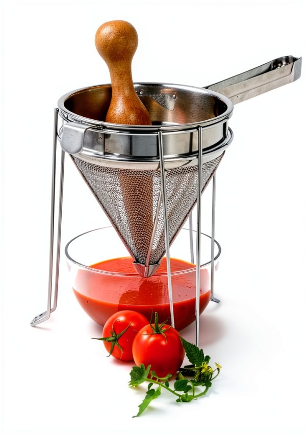 Norpro 642 Stainless Steel Chinois with Stand and Pestle Set-1