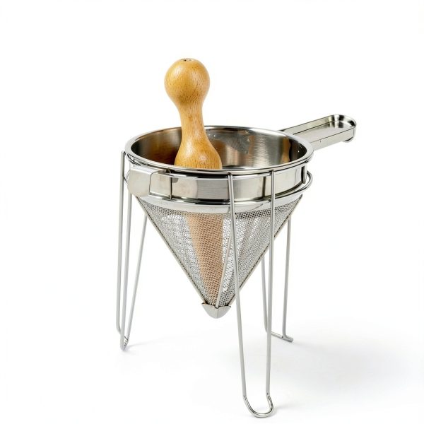 Norpro 642 Stainless Steel Chinois with Stand and Pestle Set-5
