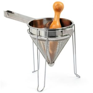 Norpro 642 Stainless Steel Chinois with Stand and Pestle Set-0