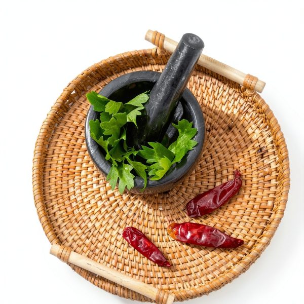 Marble Mortar and Pestle by FasolaHome 7oz Natural Stone Grinder-2
