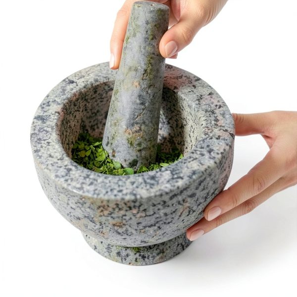 Gorilla Grip Heavy Duty Granite Mortar and Pestle Set, 2 Cup-7