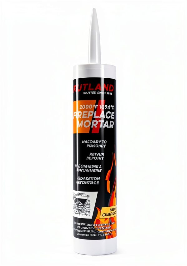 Rutland Fireplace Mortar Cartridge, 10.3 Fl Oz, Buff - 63B-0