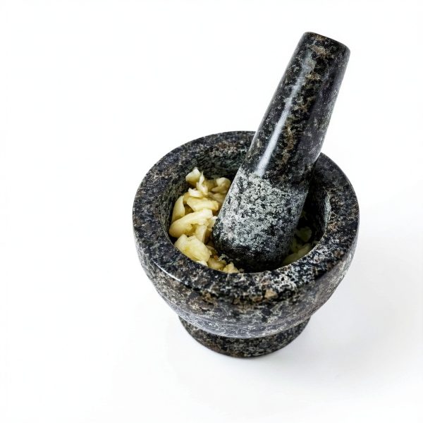 IMUSA USA Small Polished Mortar and Pestle, 3.75”, Granite-4