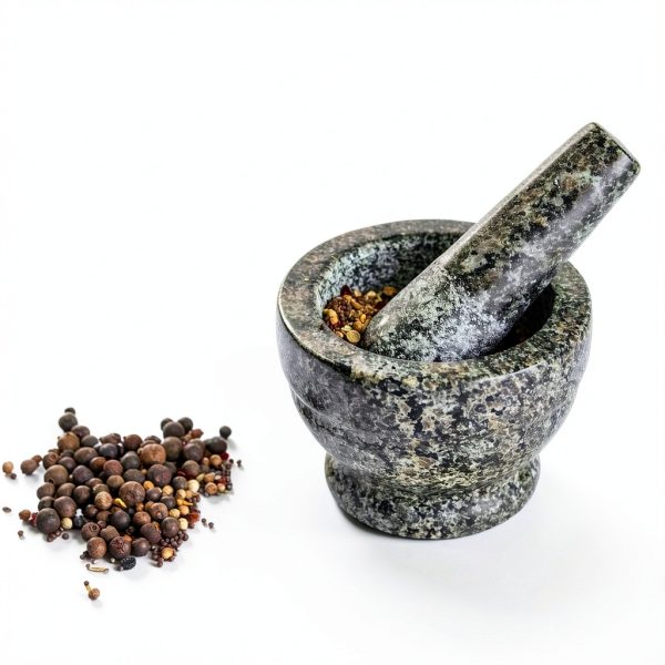 IMUSA USA Small Polished Mortar and Pestle, 3.75”, Granite-2